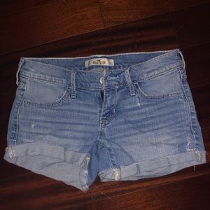 hollister denim shorts
